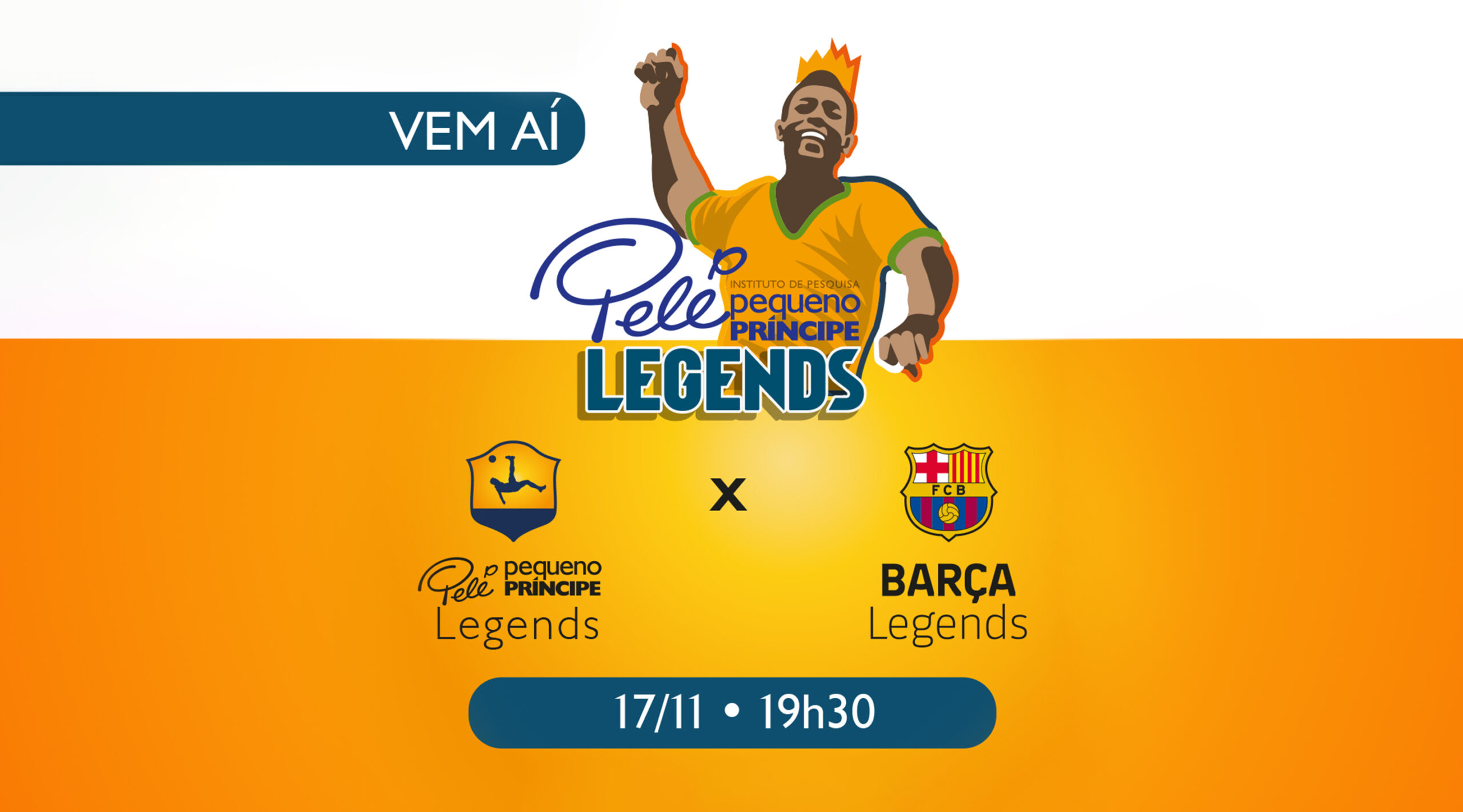 Barça Legends x Seleção Pelé ao vivo futemax 17/11/2024